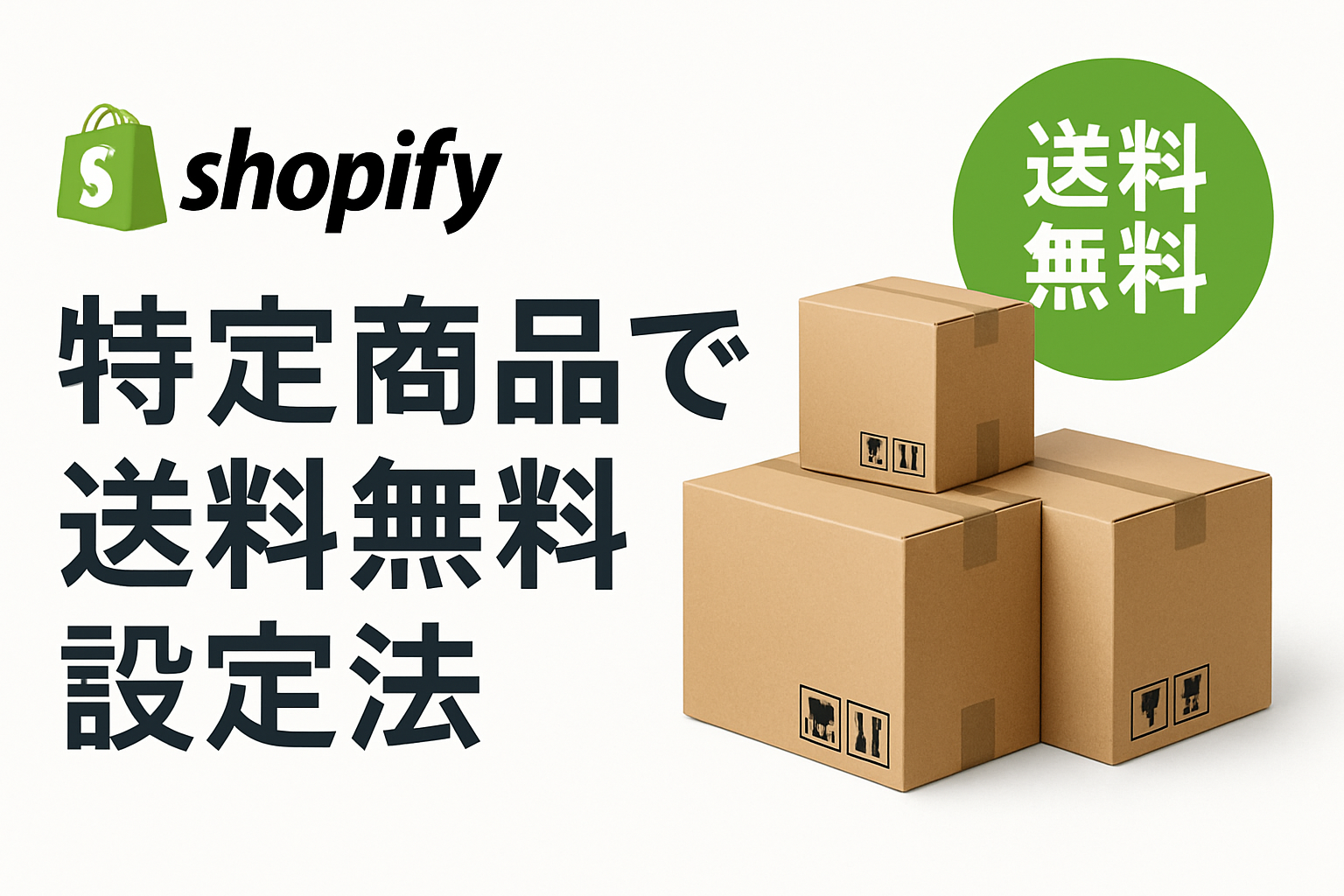 【Shopify】特定商品と同時購入で送料無料にする設定手順