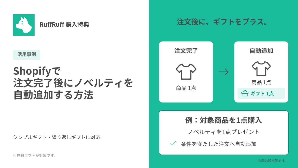 Shopifyで注文完了後にノベルティを自動追加する方法|カートに入れず注文へ配布