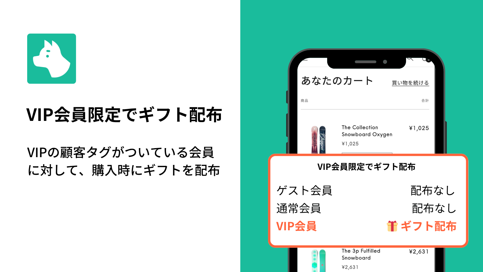 ShopifyでVIP会員にプレゼント商品を配布する方法|顧客タグを条件にギフト配布