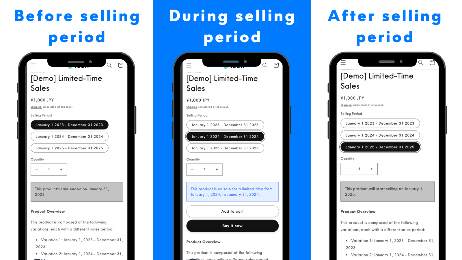 2025】Shopifyで期間限定販売を実施する方法｜販売期間設定