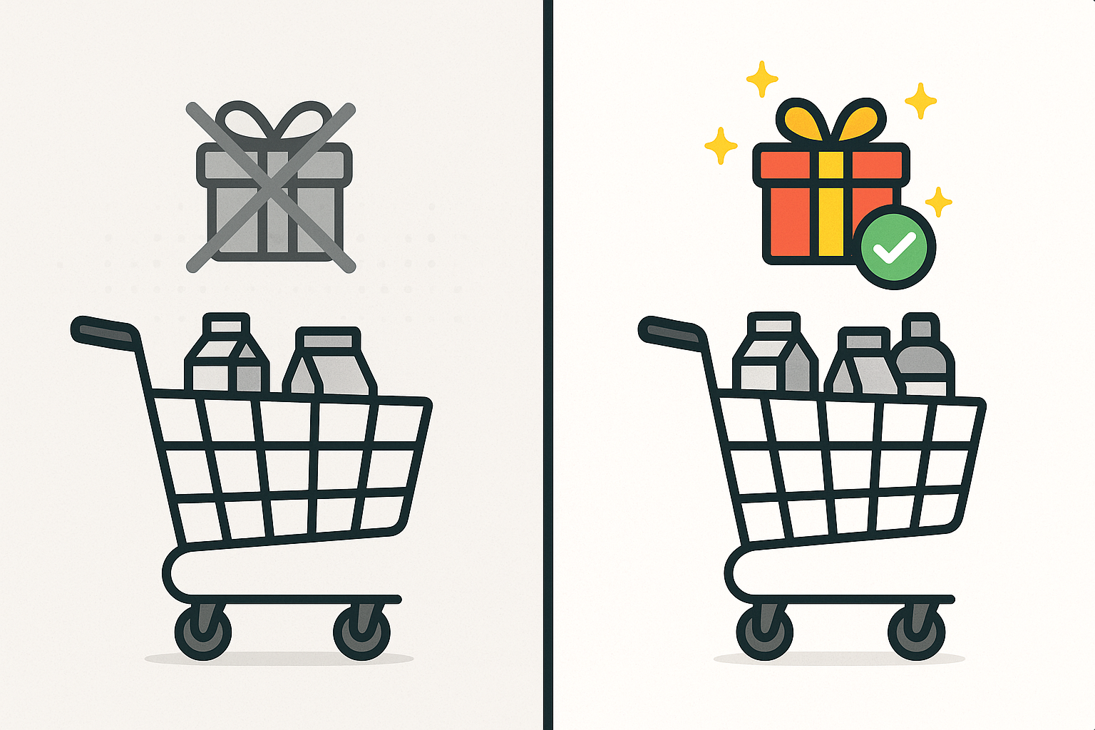 Shopifyでノベルティを配布する方法|RuffRuff 購入特典で数量を条件にギフト配布