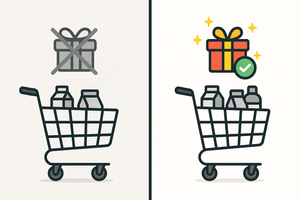 Shopifyでノベルティを配布する方法|RuffRuff 購入特典で数量を条件にギフト配布