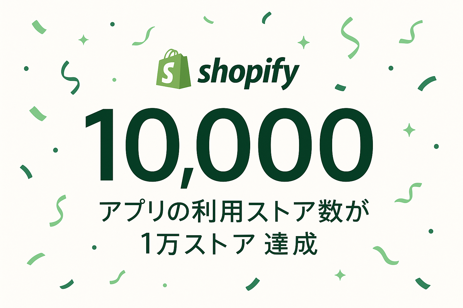 Shopifyアプリの利用ストア数が1万ストア達成 - ミニマリストデザイン