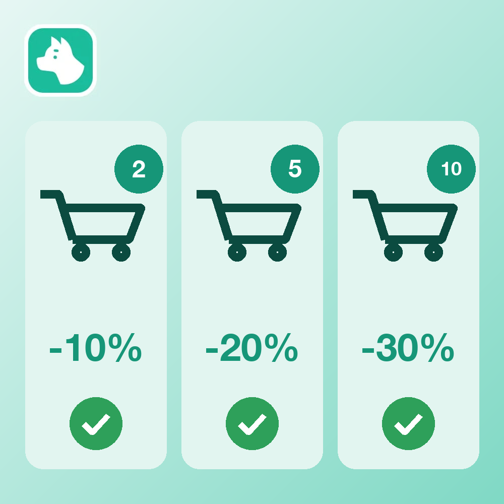 [デモ] 2個で10%・5個で20%・10個で30%OFF